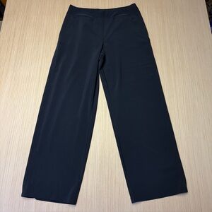 Lands End Everyday Active Pull On Pants Womens Medium 10-12 Black Pockets
